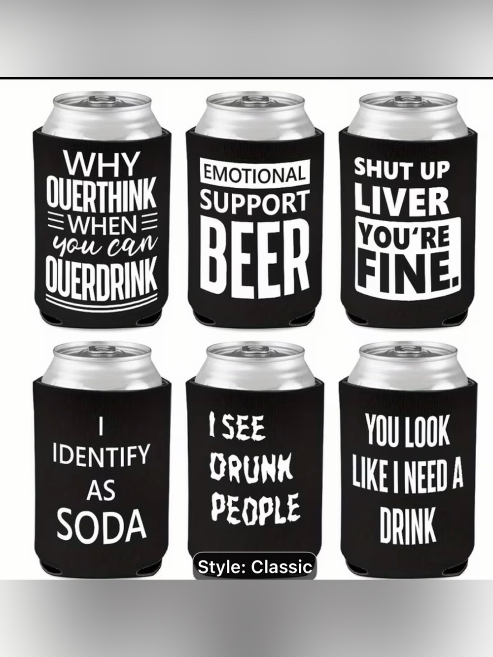Novelty Beer Koozie - Choose Your Favorite